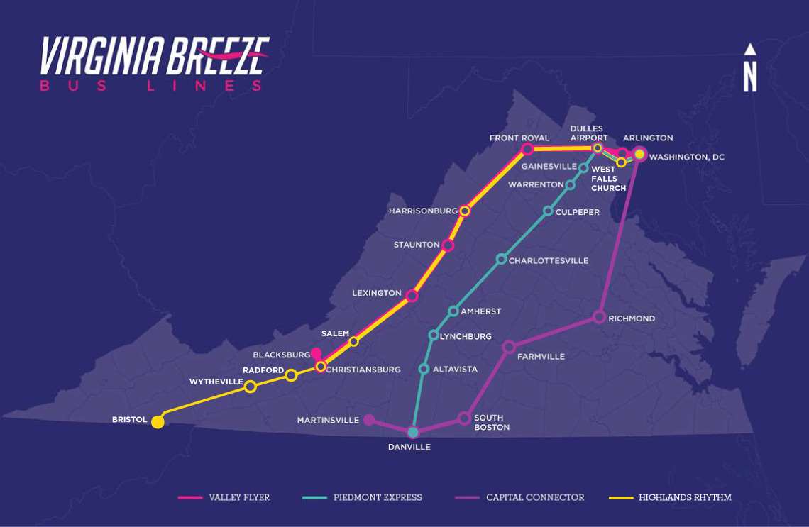 megabus route map